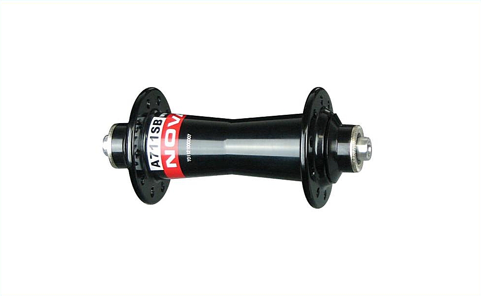 Front hub Novatec A711SB/A, black, 20 holes