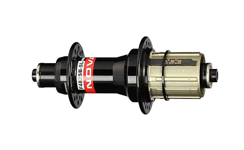 Rear hub Novatec F482SB-SL/AB-QR-A4ABG-11S, black, 24 holes