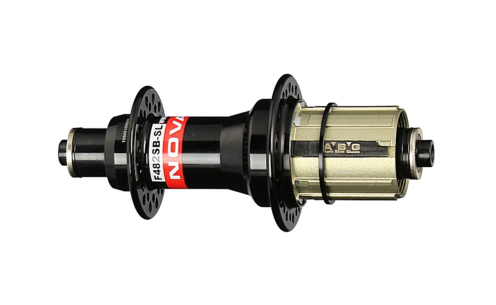 Rear hub Novatec F482SB-SL/AB-QR-A4ABG-11S, black, 28 holes