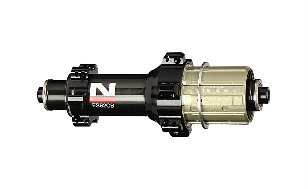 Rear hub Novatec FS62CB-QR-A4ASL-11S, black, 24 holes