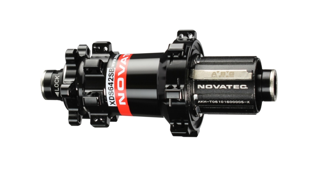 Rear hub Novatec XDS642SB/A-X12-ABG, black, 28 holes