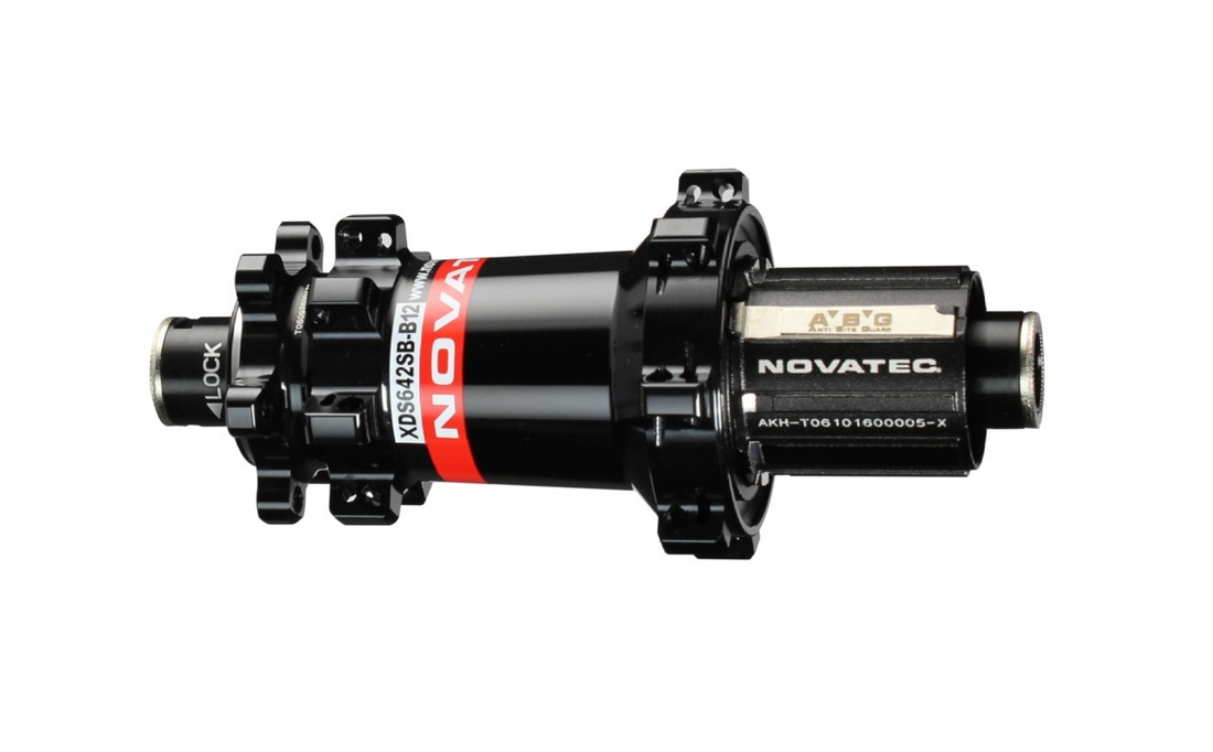 Rear hub Novatec XDS642SB/A-B12-ABG, black, 28 holes