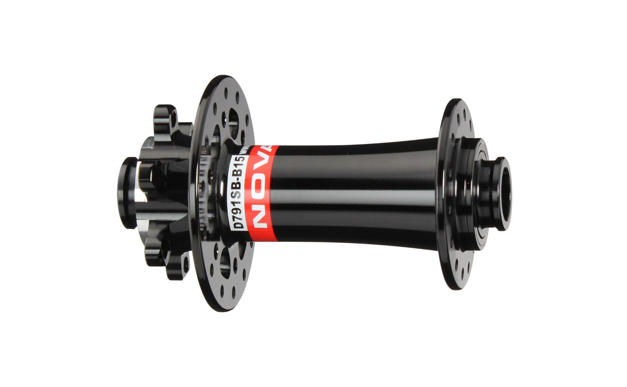 Front disc hub Novatec D791SB-B15, black, 28 holes