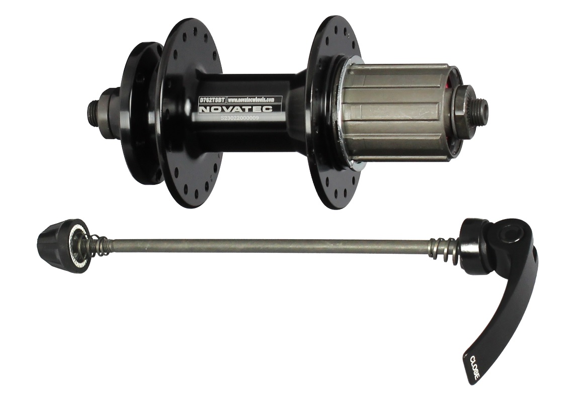 Rear disc hub Novatec D762TSBT-11S, black 32 holes