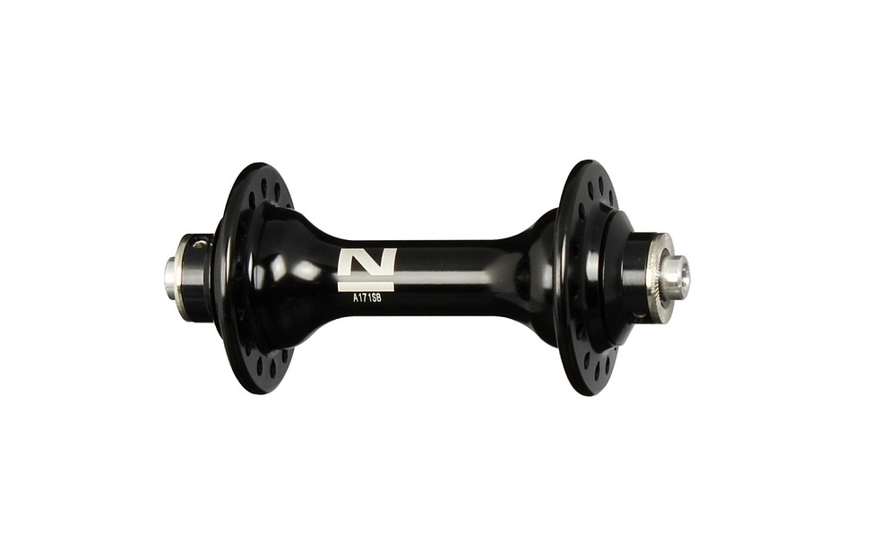 Front hub Novatec A171SB, black, 28 holes