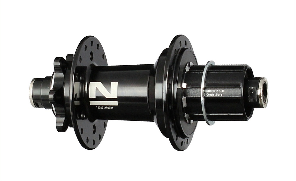 Rear disc hub Novatec D902SB-B12-A4A-11S, black, 32 holes