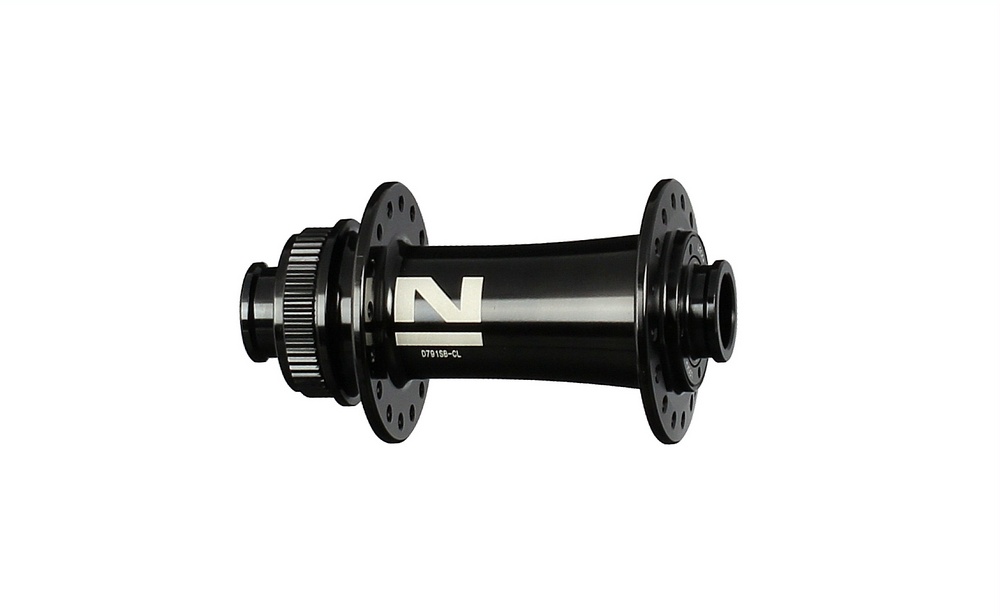 Front disc hub Novatec D791SB-CL-15, centerlock, black, 32 holes