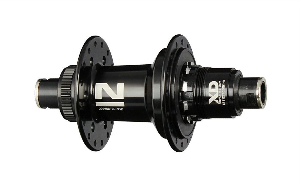 Rear disc hub Novatec D902SB-CL-X12-A4A-XD, centerlock, black, 32 holes