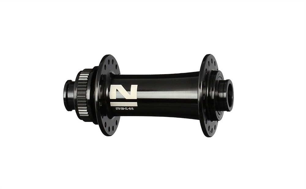 Front disc hub Novatec D791SB-CL-B15, centerlock, black, 32 holes