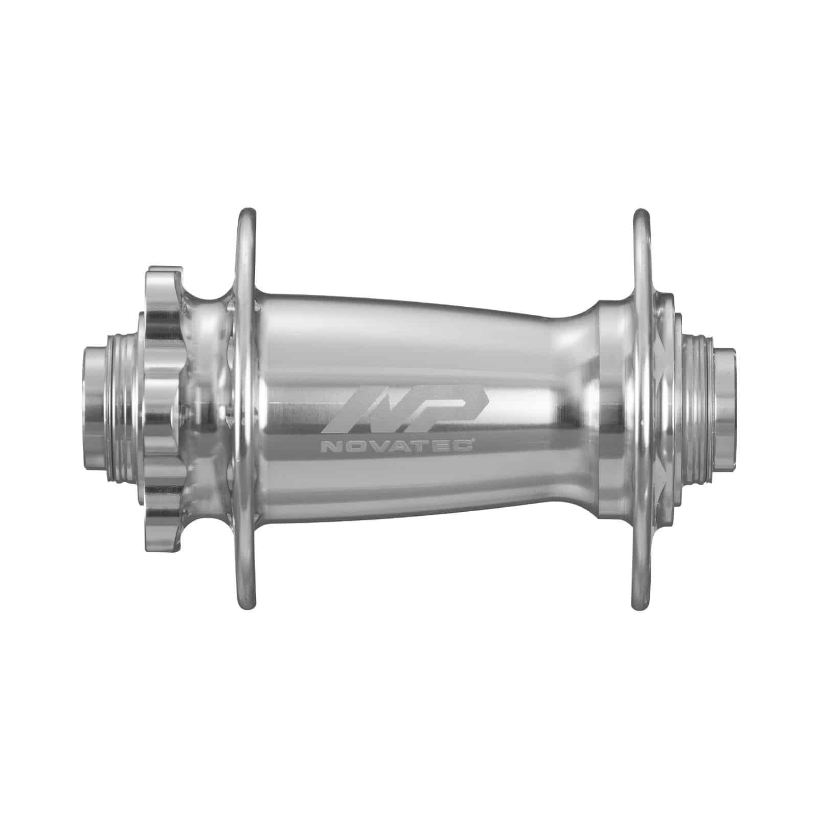 Front disc hub Novatec Premium XD601SB/A-B15, silver, 32 holes