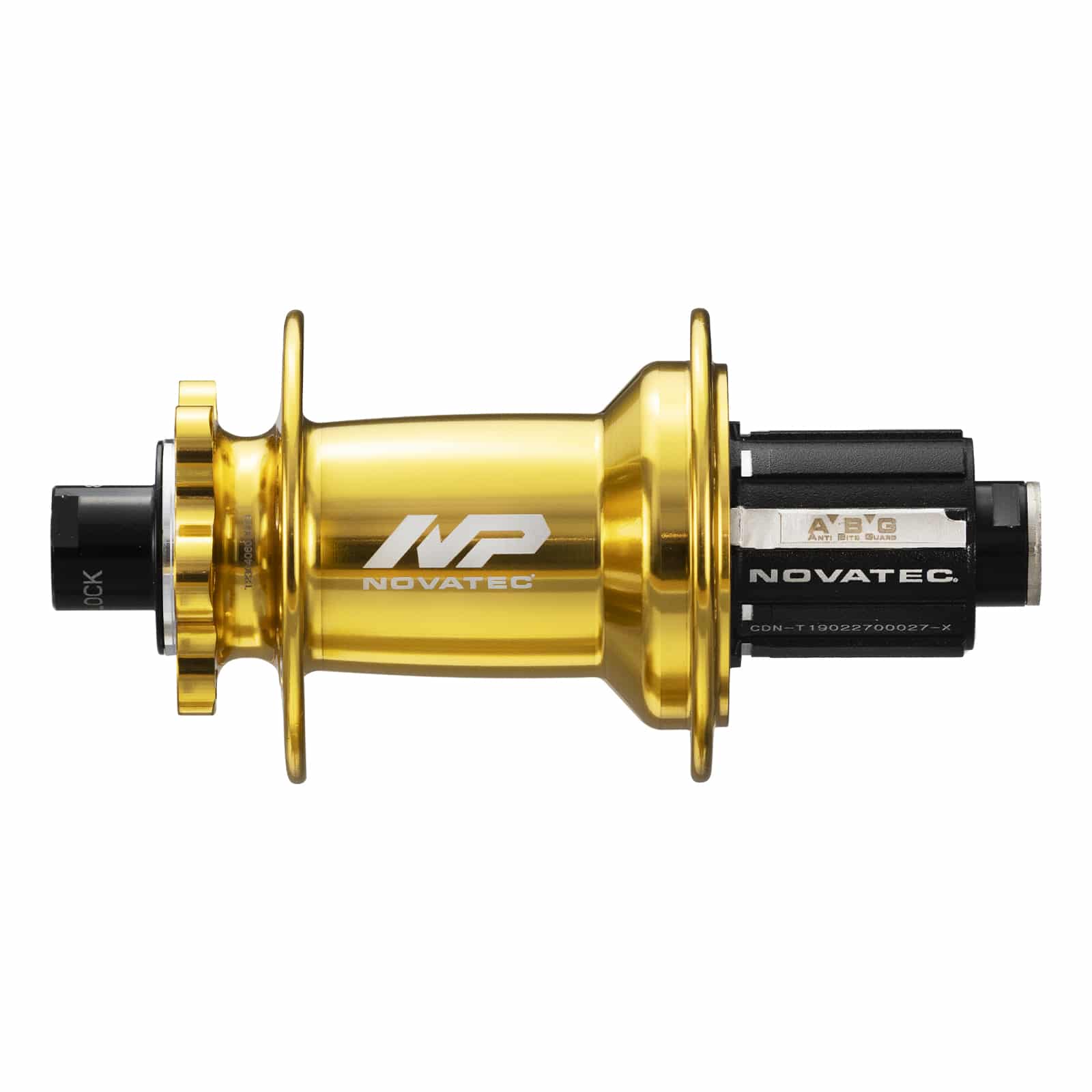 Rear disc hub Novatec Premium XD602SB/A-B12-ABG, gold, 32 holes