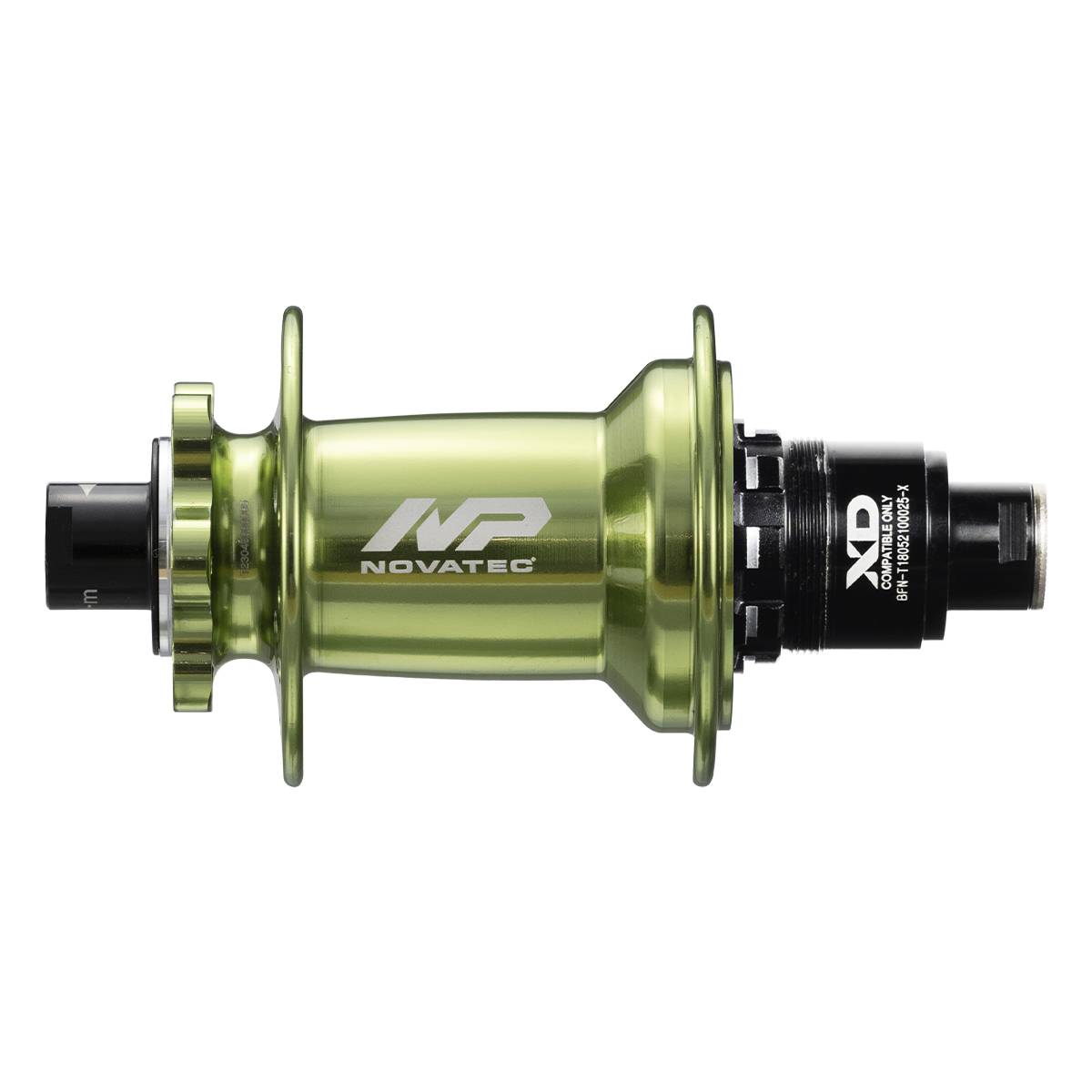 Rear disc hub Novatec Premium XD602SB/A-B12-XD, green, 32 holes