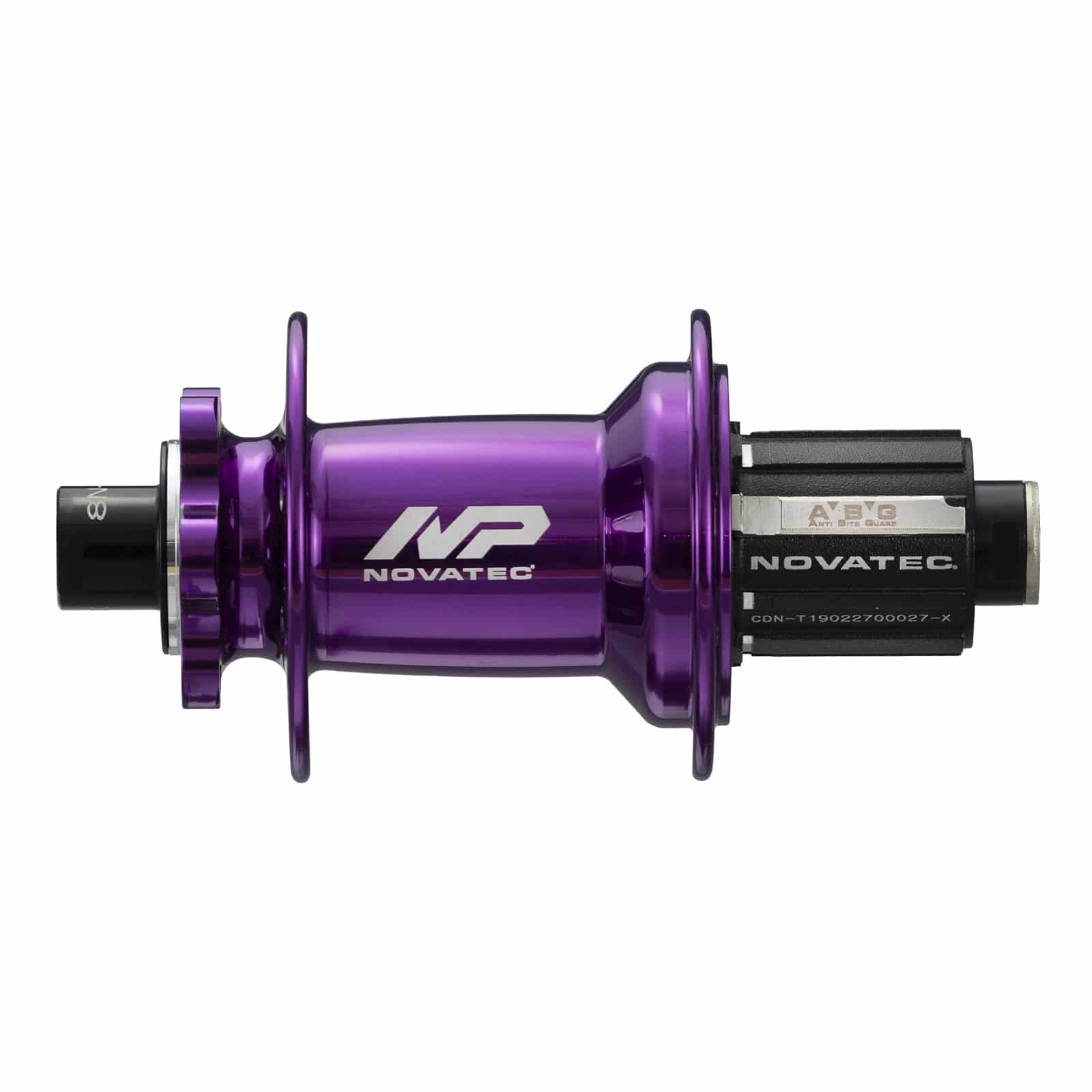 Rear disc hub Novatec Premium XD602SB/A-B12-ABG, purple, 32 holes
