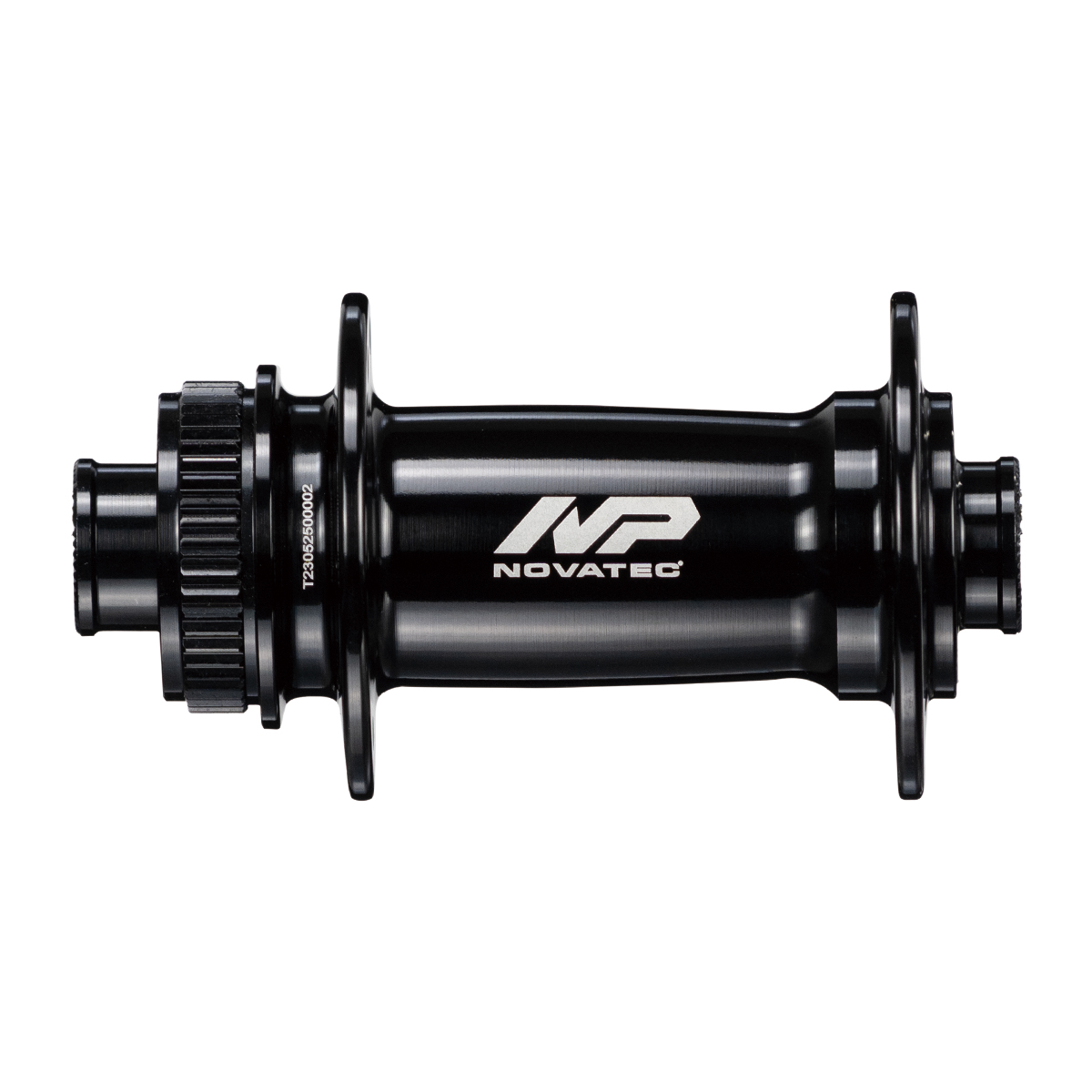 Front disc hub Novatec Premium D571SB-CL-12, centerlock, black, 32 holes