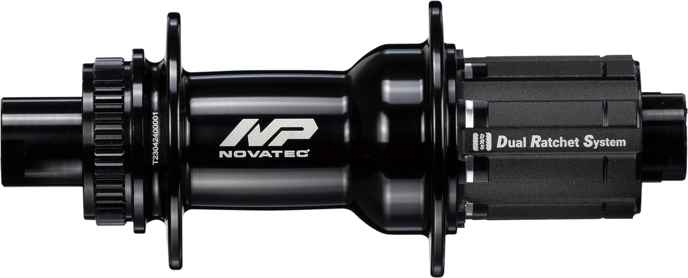 Rear disc hub Novatec Premium D572RSB-CL-X12-11S, centerlock, black, 32 holes
