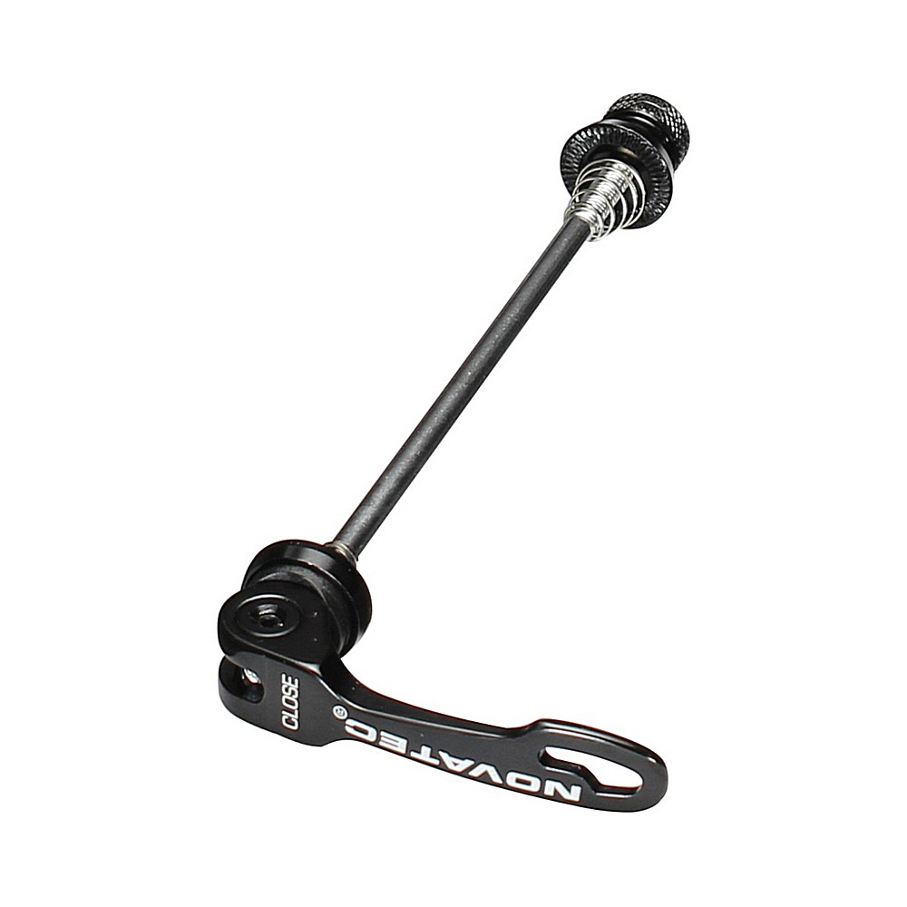 Quick release QR249F Black, shaft: CrMo F:112 (40g) Novatec Logo