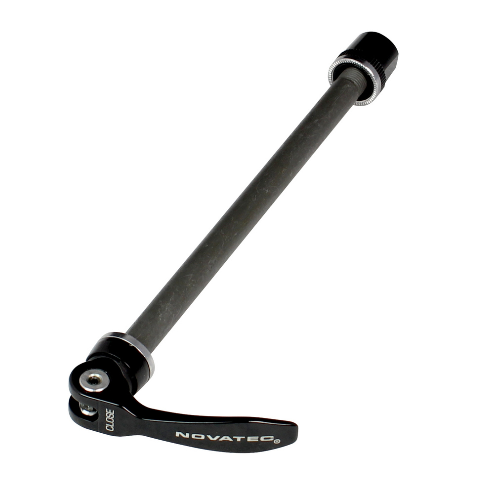 Quick release QR279R Black, shaft: CrMo 10×151.5-112g, Novatec Logo