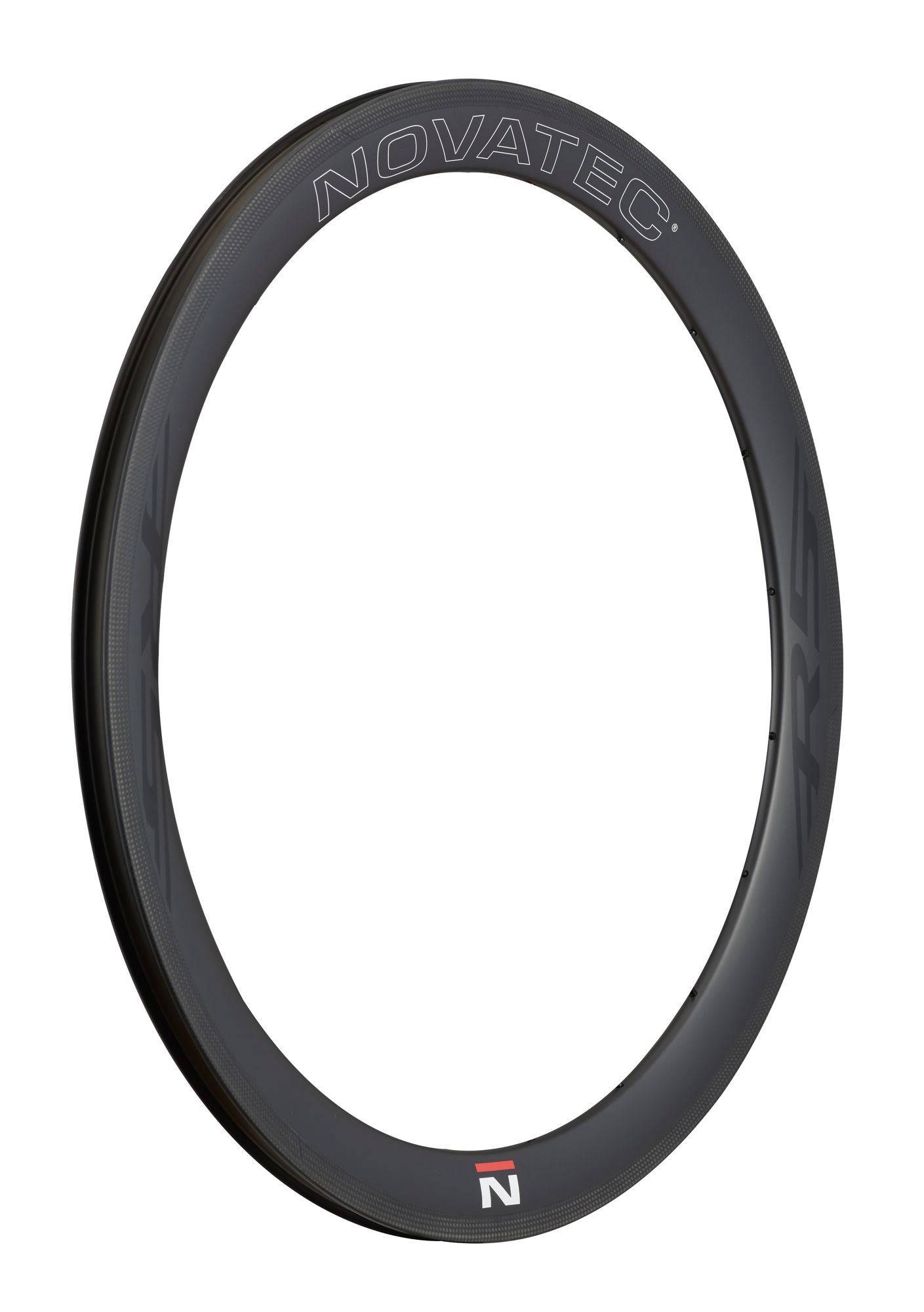 Rim, carbon, 700C, 20H, R5 front, 50×18.3, Logo N15, 30% Matt Black