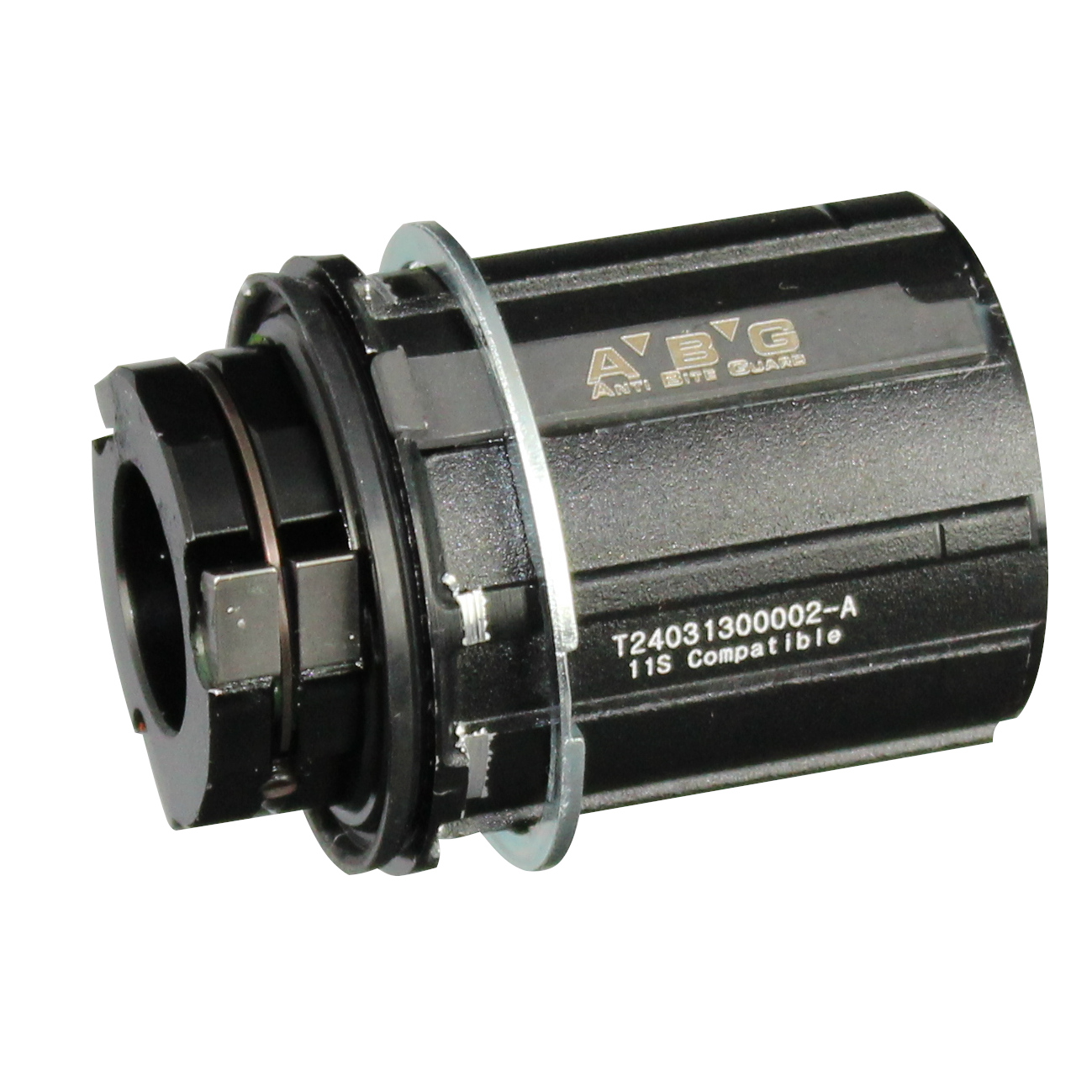 Freehub body A/A2 type, Shim.11 ABG, black alloy 3-pawls