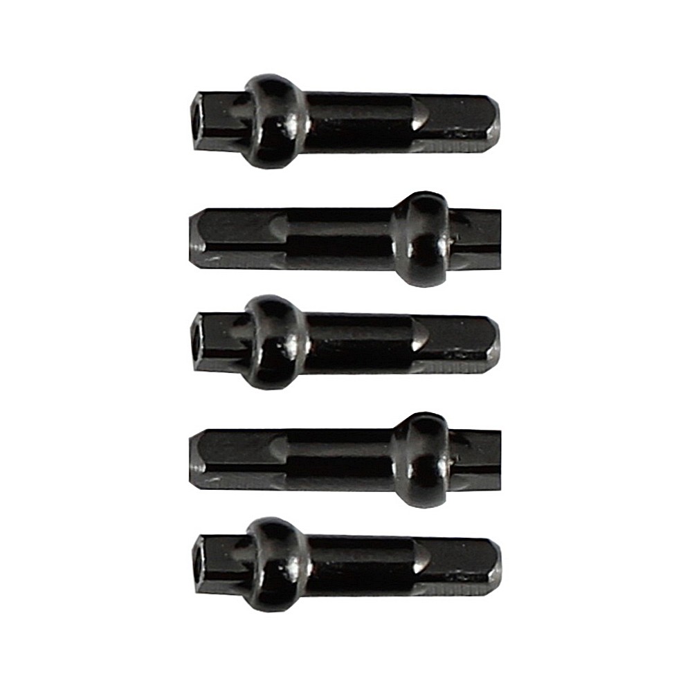 Nipple DSN 14G, 14.4mm, Alloy, Black NSDSP-1440EDA
