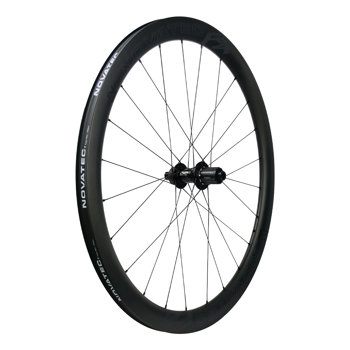 Novatec carbon Road disc wheels R4 Team-CL, tubeless ready, 12×100/12x142mm, Shimano HG